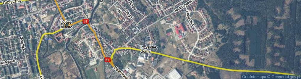 Zdjęcie satelitarne Ułańska ul.